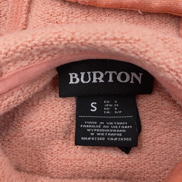 Burton Hoodie‎ Womens Small Rust Orange Oak Pullover Kangaroo Pocket Graphic - Picture 9 of 10